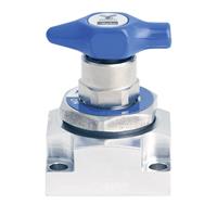UHP Surface Mount Diaphragm Valve - Manual or Air-Actuated (Vacuum to 250 psig) - SM955 Series